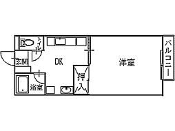かぼちゃハウス 1DKの間取図画像