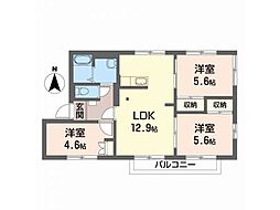 グランドメゾンアネックスB 3LDKの間取図画像