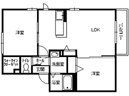 ディアスセフィーラ3 2LDKの間取図画像