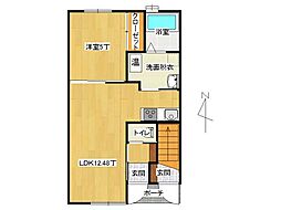 メゾンサンセット 1LDKの間取図画像