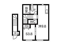 ル・メイユール尼沼B棟の間取図画像