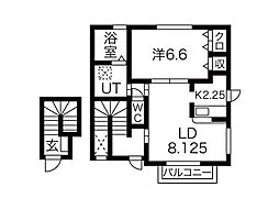 ボヌール巧 1LDKの間取図画像