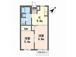 バリュージュF・T 2Kの間取図画像
