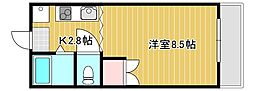ABODE21 ワンルームの間取図画像