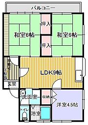神田マンション 3LDKの間取図画像