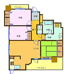ジェイシティ中央公園 3LDKの間取図画像