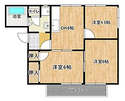 ドミール千田 3DKの間取図画像