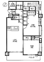 フローレンス福山本町 2LDKの間取図画像