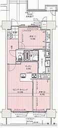 アルファライフ本通り 2LDKの間取図画像