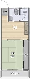 メゾンこさこ 1DKの間取図画像