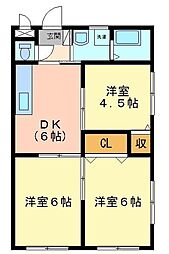 マイトリーハイム 3DKの間取図画像