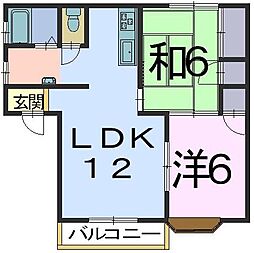 ブライト21 2LDKの間取図画像