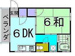 間取図画像 1DK