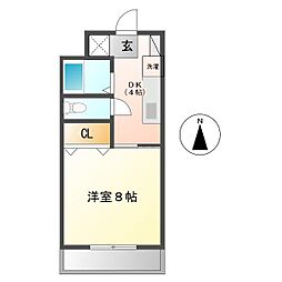ジョイハウス新涯 1Kの間取図画像