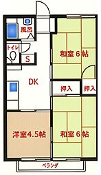 間取図画像 3DK