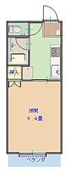コーポパルコ 1Kの間取図画像