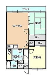 レジデンス,K 2LDKの間取図画像