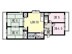 エメラルドマンション　五日市保井田 406 4階4LDKの間取り
