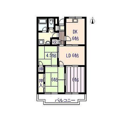 間取り リベラル本町 4階/402