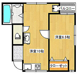 Ocean7ビル 1LDKの間取図画像