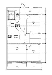日商岩井牛田マンション 2LDKの間取図画像
