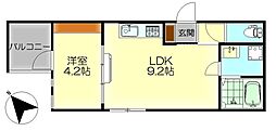 サルース 1LDKの間取図画像