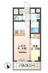 アイ・レジデンシーズ西条 503 5階1LDKの間取り