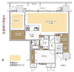 アルファゲートタワー福山駅前 2LDKの間取図画像