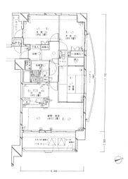 舟入中町パークホームズ 3LDKの間取図画像