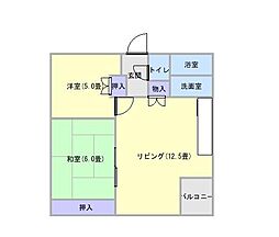 間取図画像 2LDK