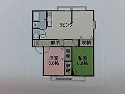 サンビレッジ高須B 3DKの間取図画像