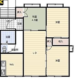 枡屋浜ハイツ東 3DKの間取図画像