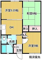 ファミールUC 3DKの間取図画像