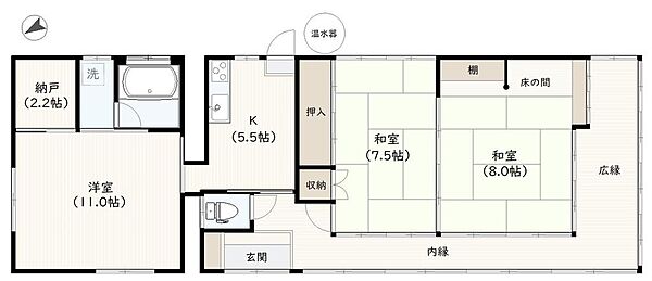 間取りを拡大表示