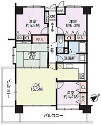 バス 日吉台団地下車 徒歩3分 4LDKの間取り