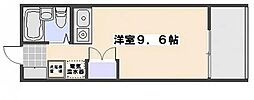 ロイヤル隅の浜1番館 ワンルームの間取図画像
