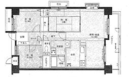 JR山陽本線 福山駅 バス5分 野上町下車 徒歩3分の賃貸マンション 10階3LDKの間取り