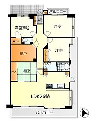 フローレンス阿賀中央グランドアーク 4SLDKの間取図画像