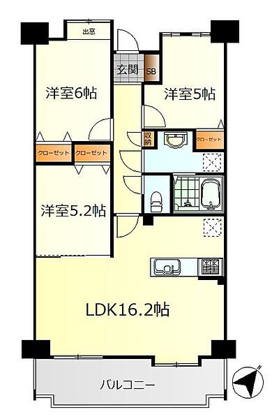 間取りを拡大表示