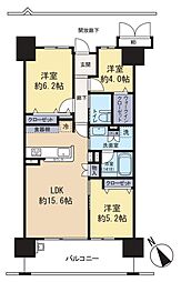 ポレスター祇園 3LDKの間取図画像