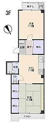 藤井ビル 2DKの間取図画像
