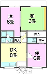 ステップマンション 3DKの間取図画像