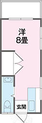 玉寄アパート ワンルームの間取図画像