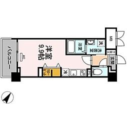 ciliegio桜坂 ワンルームの間取図画像