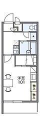 レオパレスコーラルアイル 1Kの間取図画像