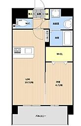 HarmonyFlats那覇松山 1LDKの間取図画像