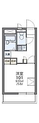 レオパレス松山 1Kの間取図画像