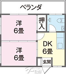 間取図画像 2DK