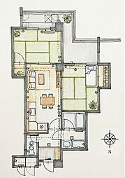 間取図画像 2LDK