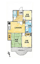 間取図画像 3LDK